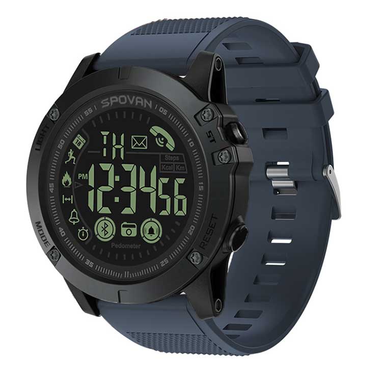 Spovan IP67 Waterproof OEM Reloj Intelligent Android iOS Smartwatch Round Custom Sport Men Fitness Health Smart Watches - Image 2