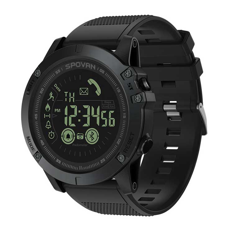 Spovan IP67 Waterproof OEM Reloj Intelligent Android iOS Smartwatch Round Custom Sport Men Fitness Health Smart Watches - Image 4